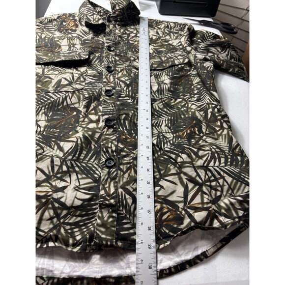 DRYKORN For Beautiful People Men's Green Leaf Print Button Down Size XL - Picture 3 of 9